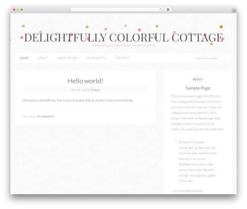 Theme WordPress Sprinkle Theme - delightfullycolorfulcottage.com