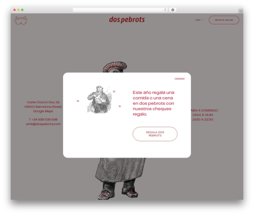 WordPress theme 2 Pebrots - dospebrots.com