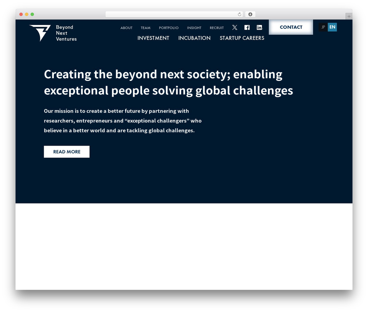 WordPress website theme bnv - beyondnextventures.com