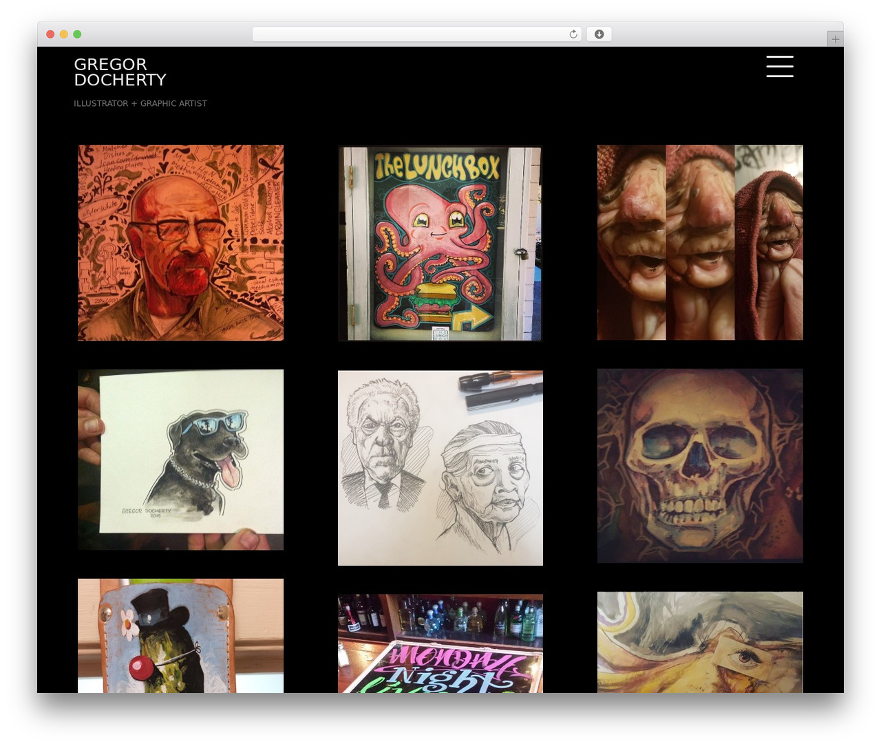 XI Portfolio WordPress theme - gregordocherty.com
