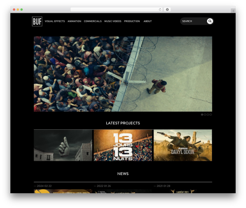 BUF WordPress theme - buf.com