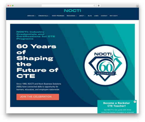 Divi WordPress theme design - nocti.org