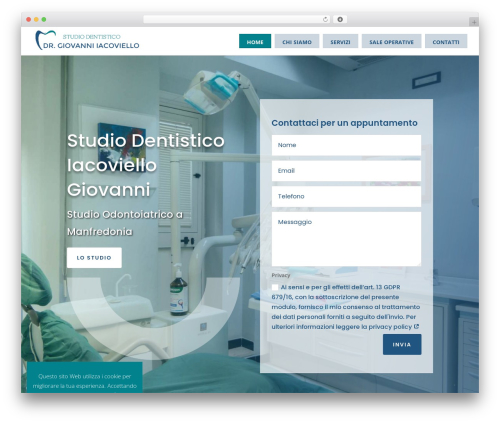 Divi WordPress theme - studiodentisticoiacoviello.com