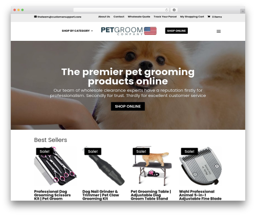 Divi WordPress theme - petgroom.online
