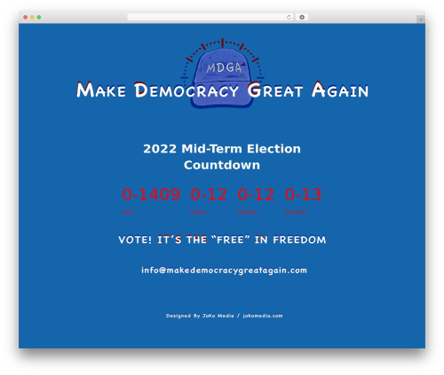 Embla WordPress theme - makedemocracygreatagain.com