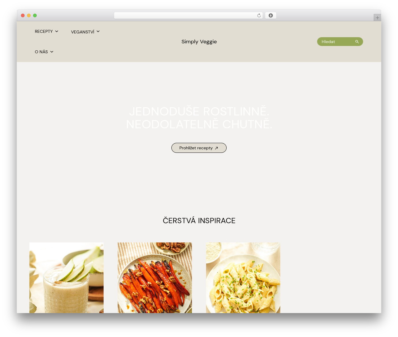 Generic WordPress theme - simplyveggie.cz