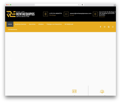 Romethemeform WordPress plugin - rentaequipossas.com