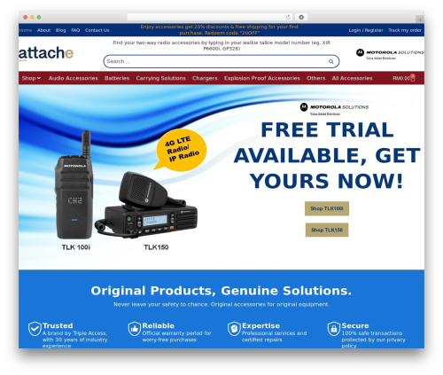 Kadence WordPress theme - attacheta.com