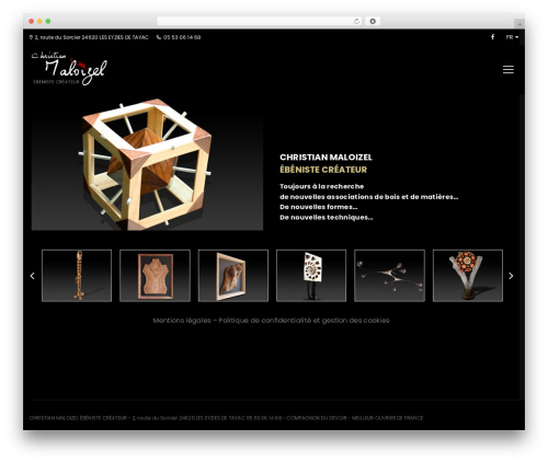 Sonora theme WordPress - ebeniste-createur.com