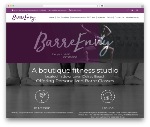 Theme WordPress BarreEnvy - barreenvy.com