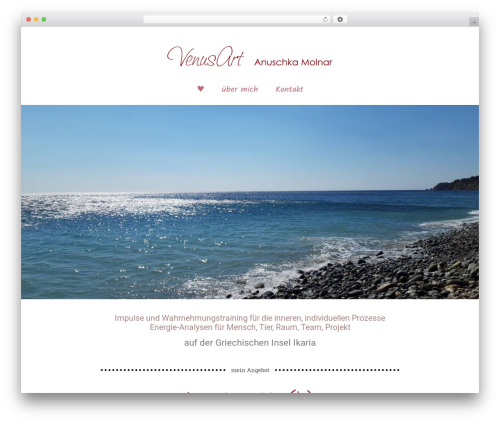Virtue WordPress website theme - venusart.ch