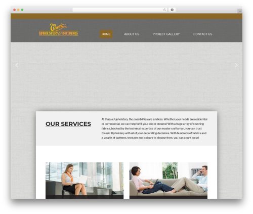 WordPress theme Laurel - classicupholsteryandinteriors.ca