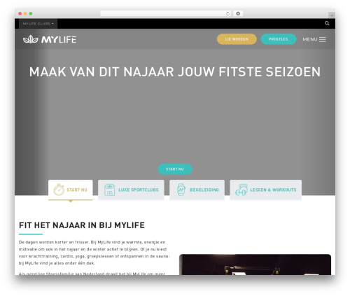 YSD Basic gym WordPress theme - www.mylife.nl