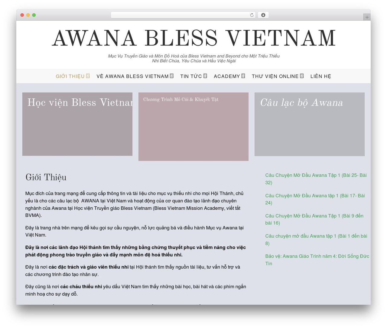 Article Pro WordPress theme - awanavietnam.org
