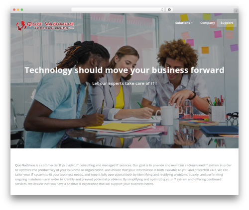 Best WordPress theme Archer - qvadimus.com