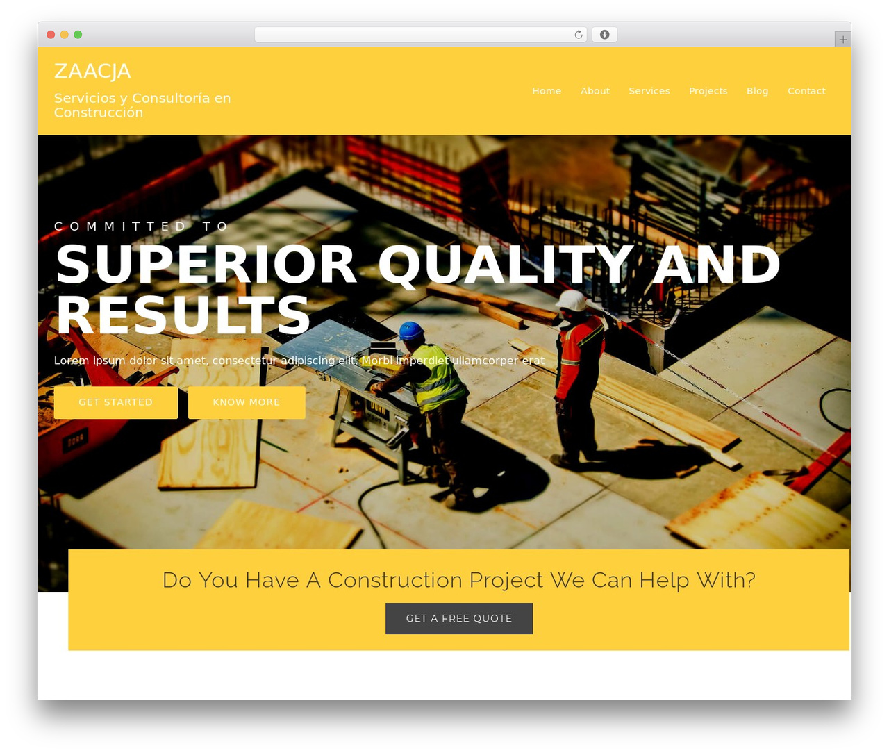 Construct-Ex theme WordPress - zaacja.com