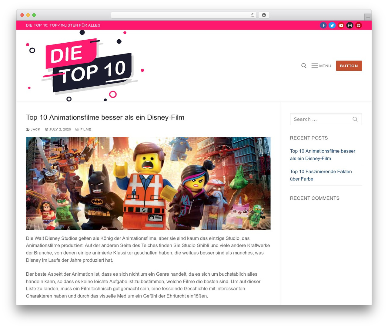 Customify WP theme - die-top-10.de Customify WP theme - die-top-10.de
