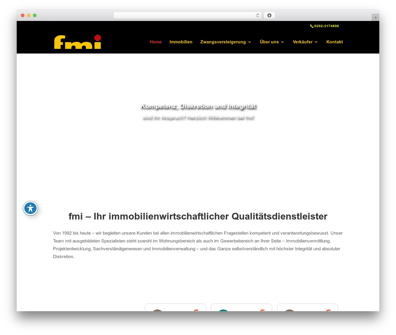 Divi theme WordPress - immobilien-wuppertal.de