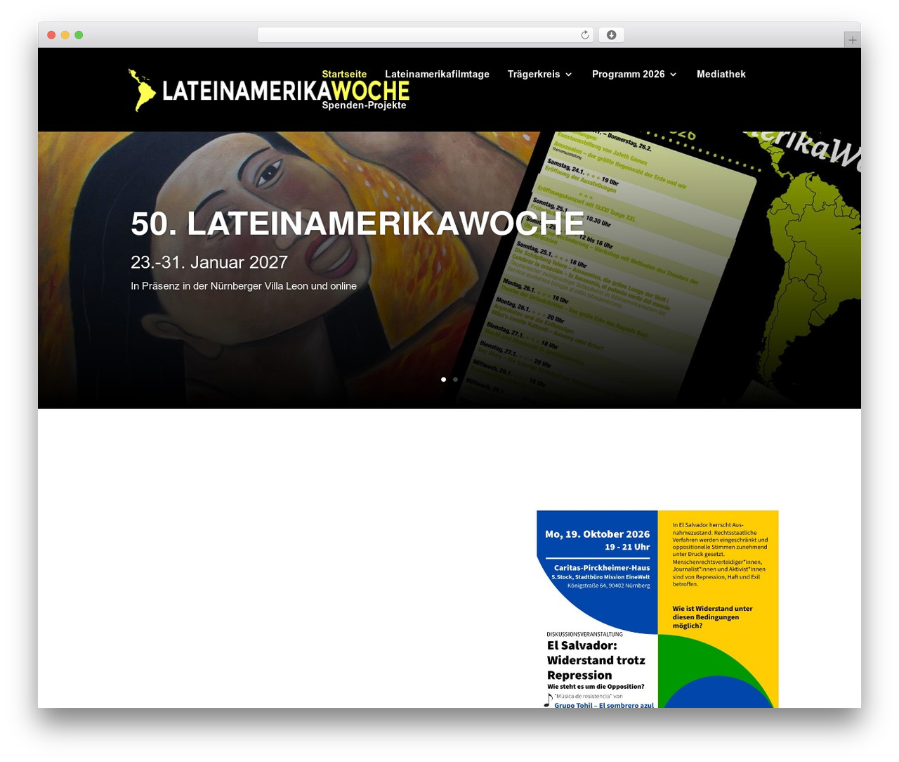 Divi WordPress theme - lateinamerikawoche.de