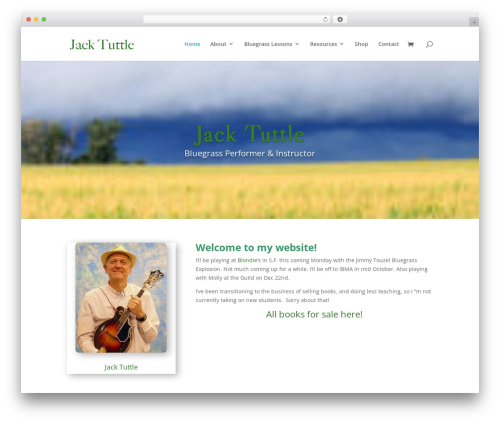 Divi WordPress theme - jacktuttle.com