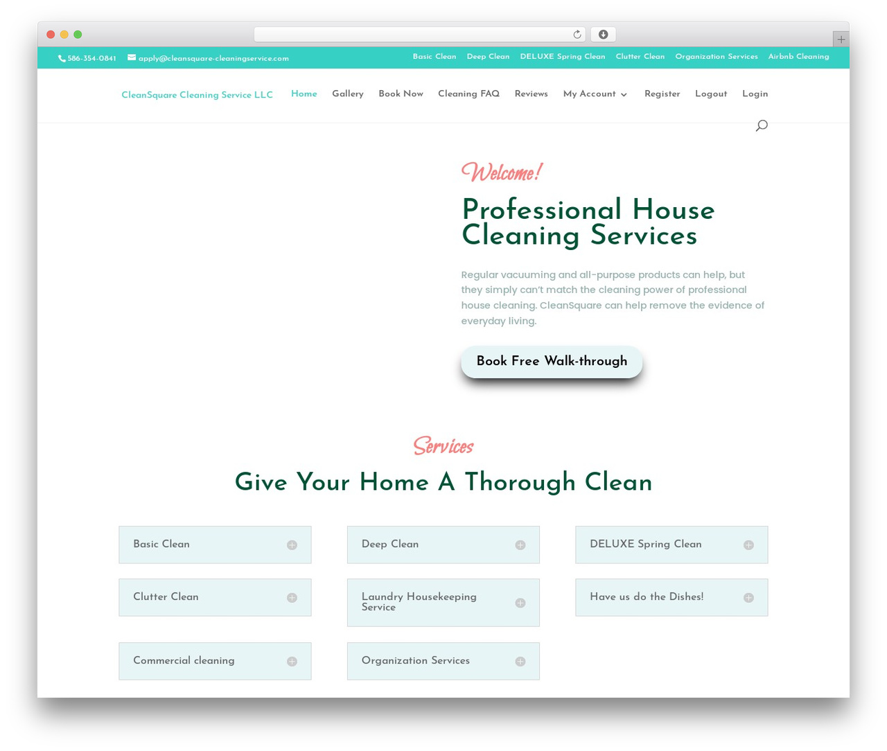 Divi WordPress theme - cleansquare-cleaningservice.com