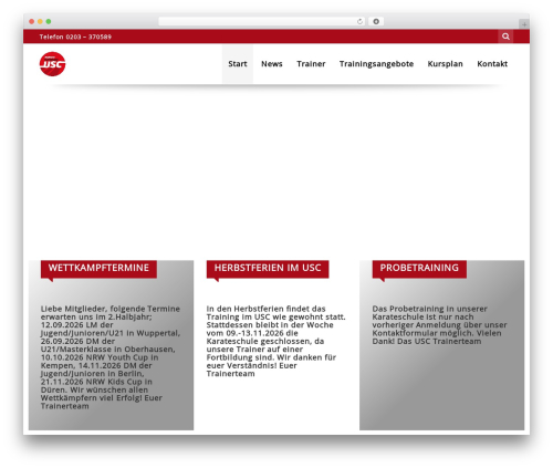 gameplan WordPress theme - karate-duisburg.de