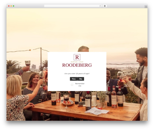 Roodeberg WordPress theme - roodeberg.com