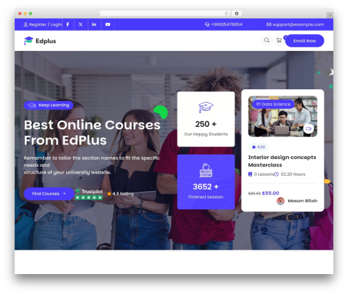 Theme WordPress Edplus - wpdemothemes.com/edplus