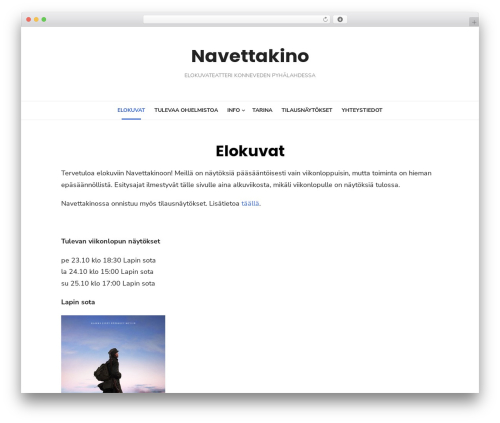 Type WordPress theme design - navettakino.fi