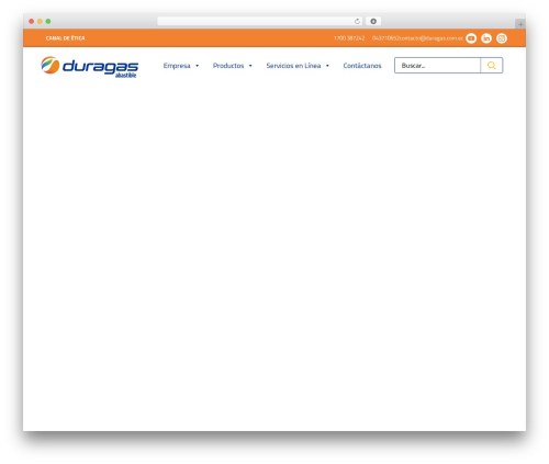 Verso theme WordPress - www.duragas.com.ec