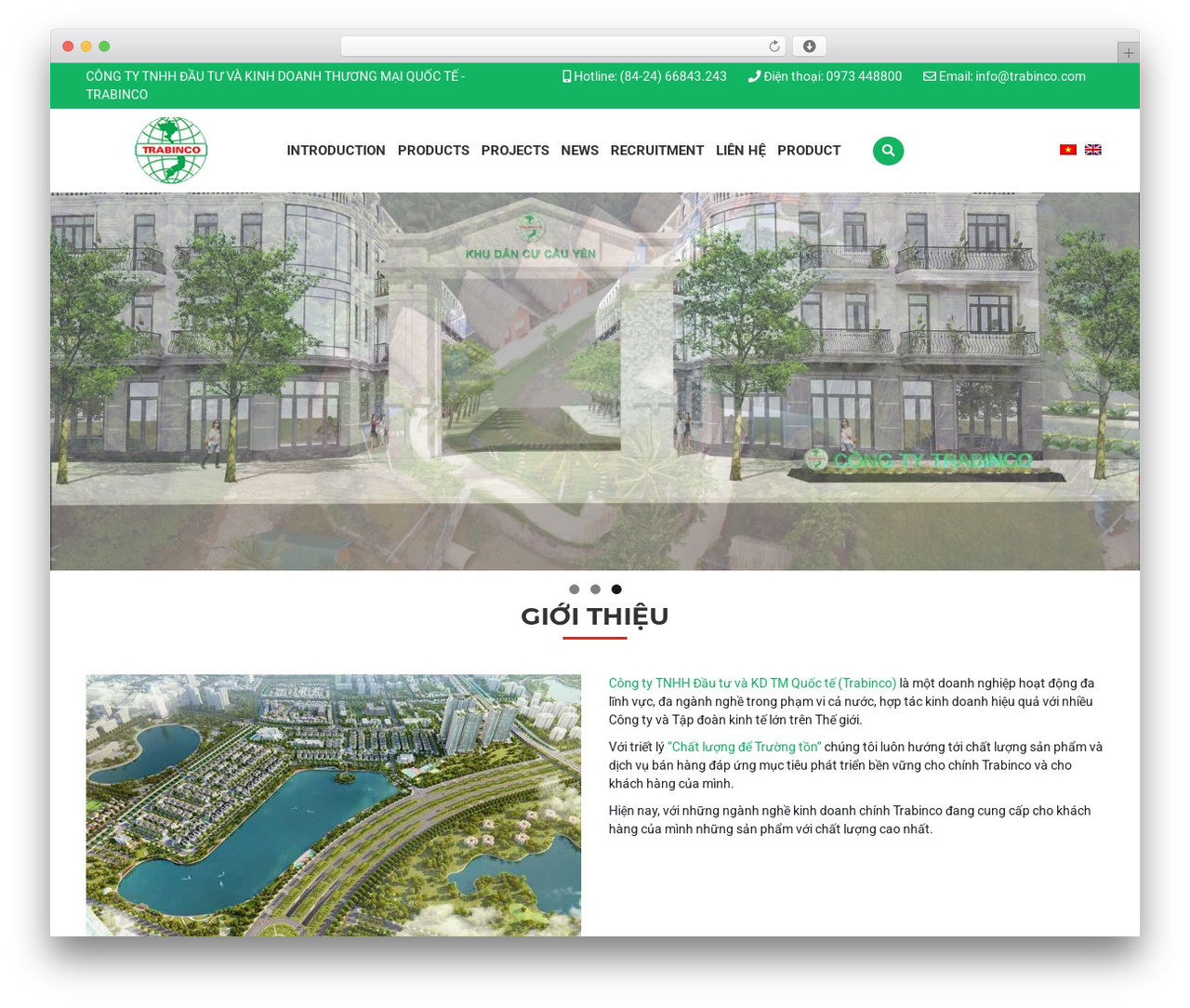 Web3B WordPress website theme - trabinco.com