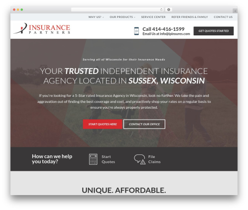 WordPress theme Advisor Pro - ipinsures.com