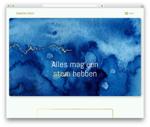 WordPress theme Divi - babetteblom.nl
