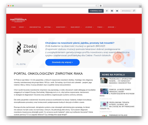 WordPress theme Extra - zwrotnikraka.pl