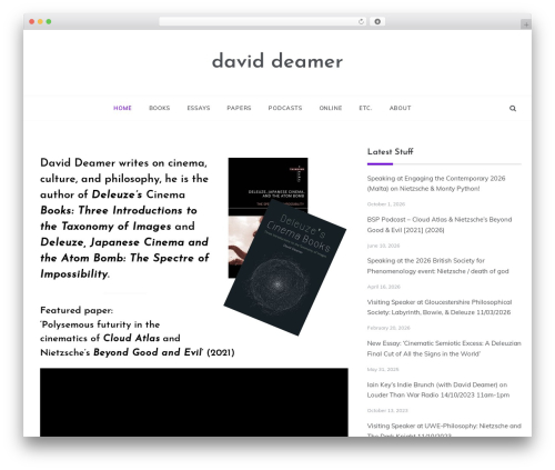 WordPress website theme Prefer - daviddeamer.com