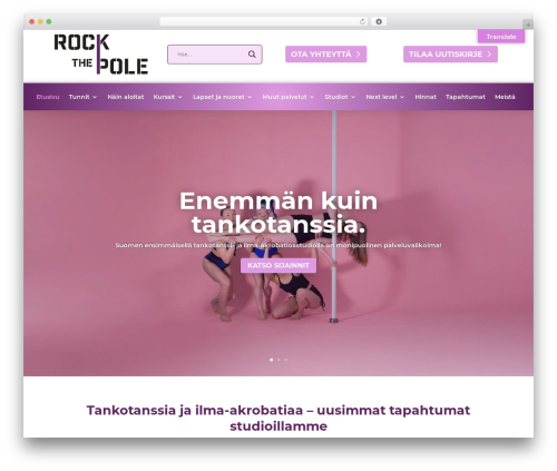 Best WordPress theme Divi - rockthepole.fi