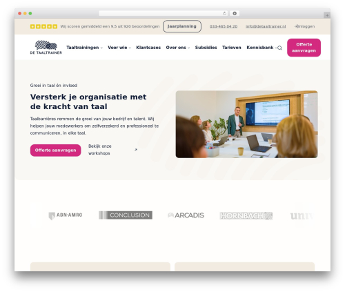 Best WordPress theme Interly Theme - detaaltrainer.nl