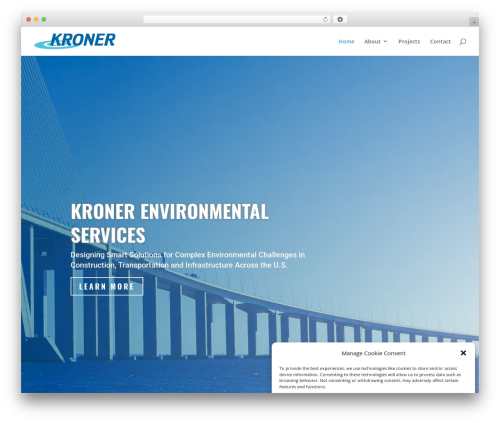 Divi theme WordPress - kronerenvironmental.com