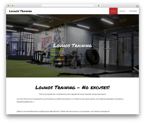 Theme Ukkonen WordPress theme - louhostraining.fi