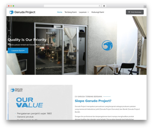 WordPress theme Jaster Basic - garuda-project.com