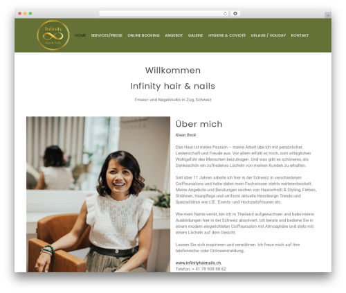 WordPress theme Ascend - infinityhairnails.ch