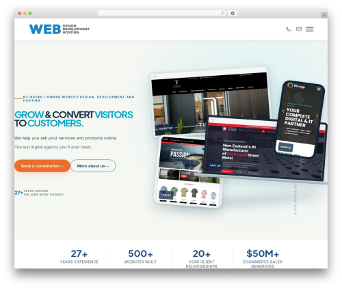 WordPress theme the7dtchild - websitedesignhosting.co.nz