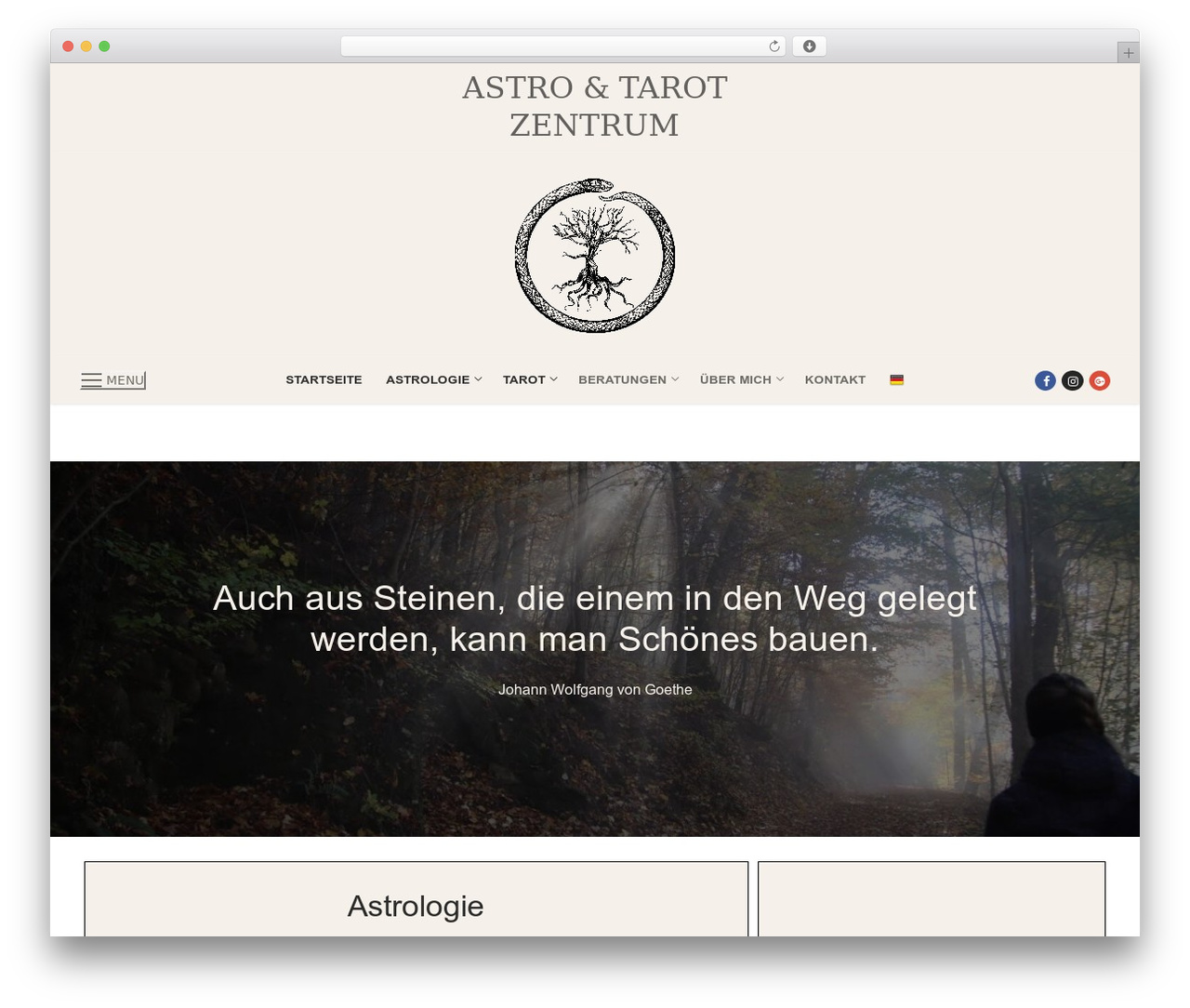 WordPress website theme Customify - astro-zentrum.ch