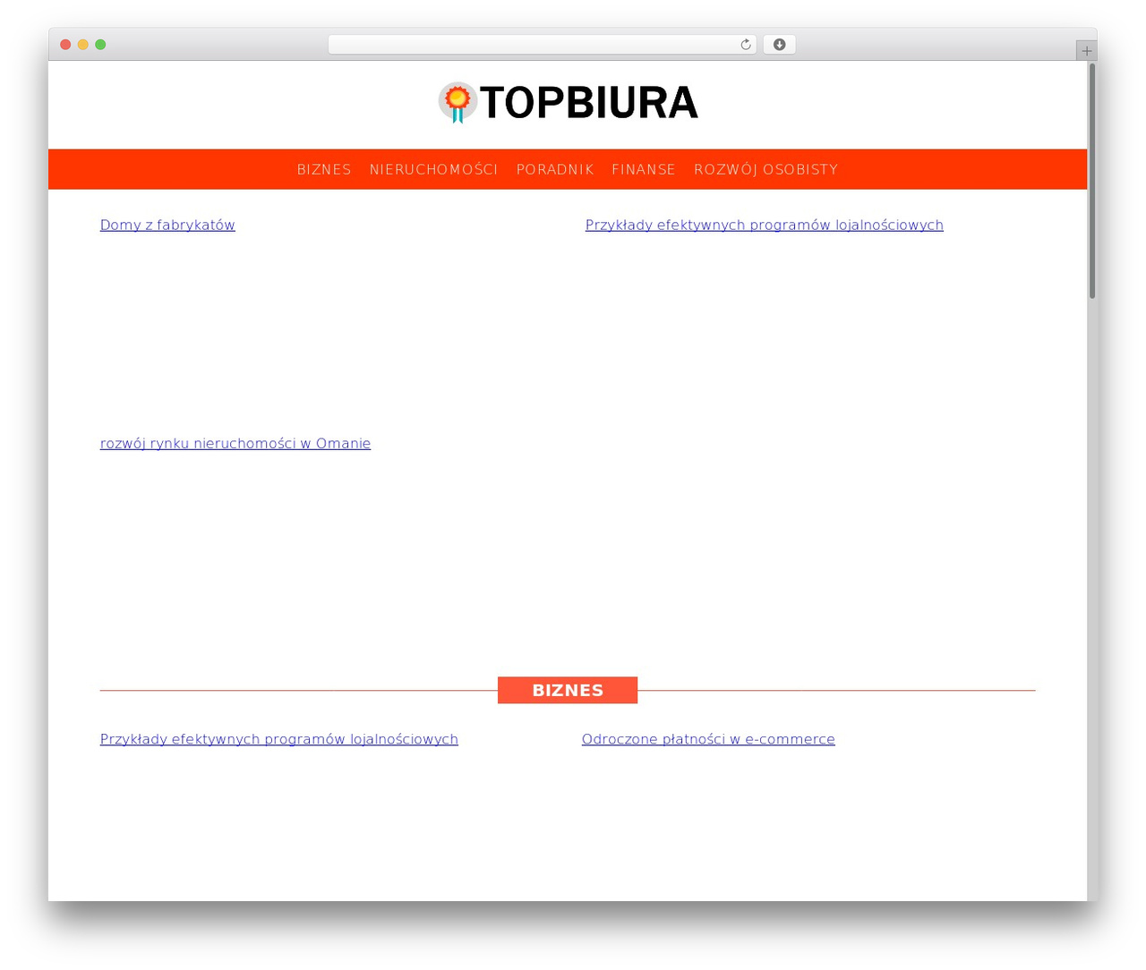 Best WordPress theme tp_theme_maker - topbiura.pl