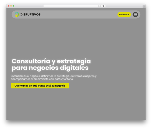 Best WordPress theme WP Bootstrap Starter - disruptivos.com
