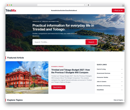 Classified listing toolkits WordPress plugin - www.trinimix.com