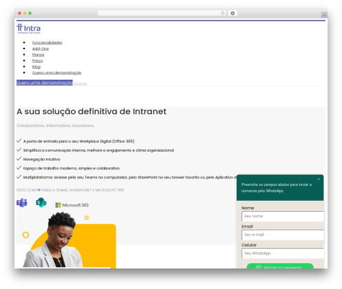 Click to chat pro WordPress plugin - intranetteams.com