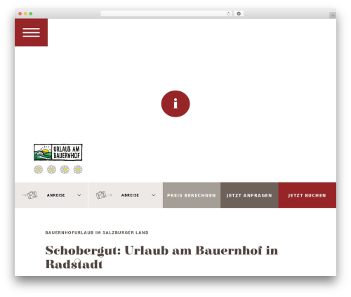 Visual Composer Starter free WordPress theme - schobergut.at