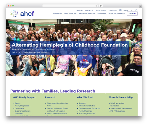 WordPress theme Elevation Web - ahckids.org