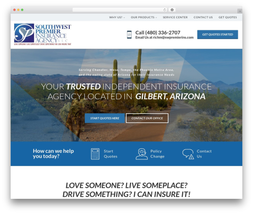 WordPress theme Advisor Pro - swpremierins.com
